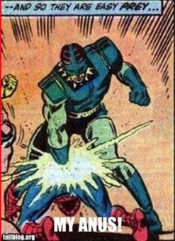 Whatever's happening to Spider-Man right here, is what my butthole feels like. Image Source