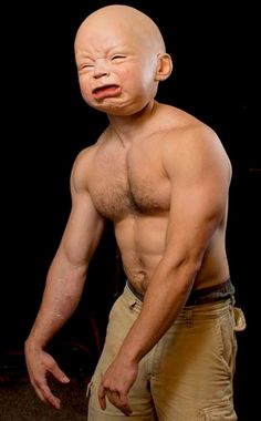 She's a 6 month old baby, but cries like she has the lungs and tenacity of a 35 year old lumberjack.